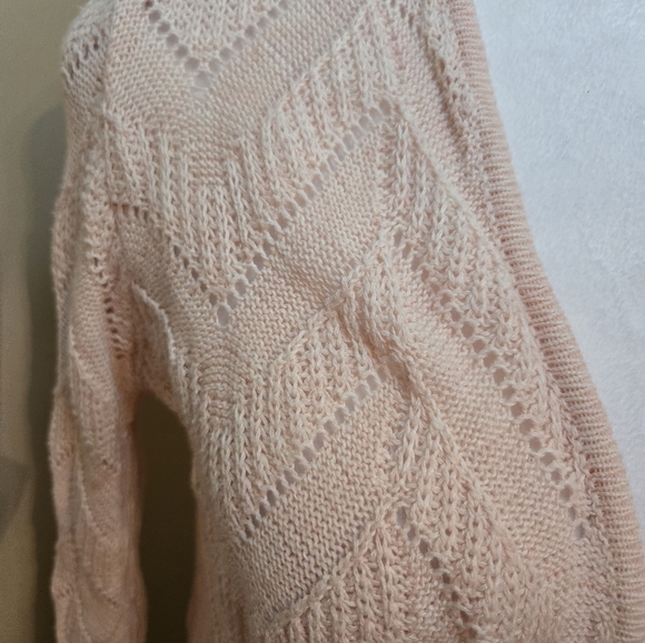 Verve Ami | light pink Heather Cardigan Sweater - Picture 3 of 11